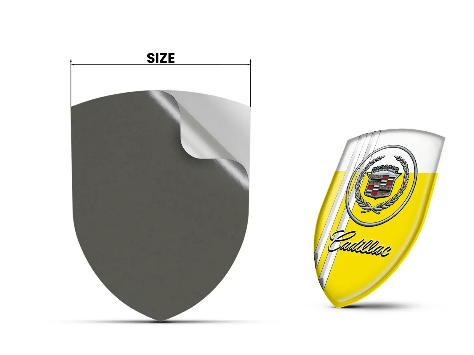 Cadillac Stickers Silicone Premium Voitures Drift Bombées ST